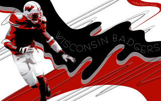 Football player running red black - process art free wallpaper