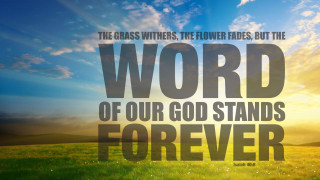 Word of god stands forever - the bible free wallpaper