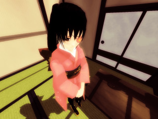 Woman red dress green floor - a red dress free wallpaper for desktop