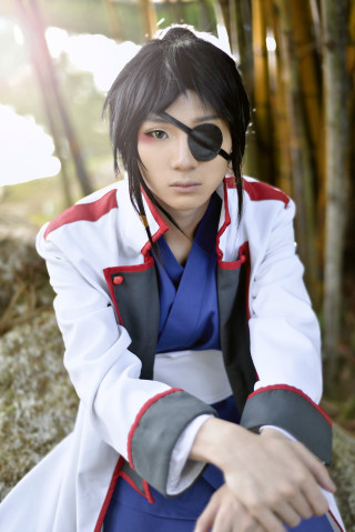 Man costume rock bamboo forest - cosplay free wallpaper for mobile