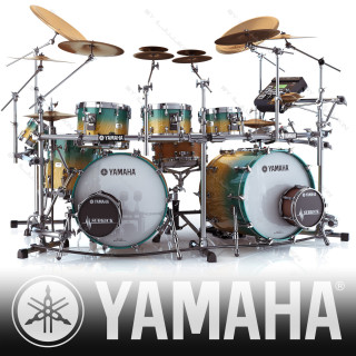 Yamaha drum set black yellow - panfuturism free wallpaper for tablet