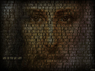 Face words dark background black - portrait free wallpaper for desktop