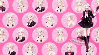 Anime mosaic character sheet pink - mosaic free wallpaper