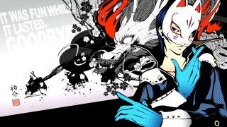 Woman red hair blue gloves - red hair free wallpaper