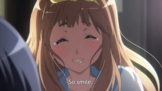 Girl long hair smile caption - cynical free wallpaper