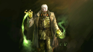 Man green light face hands - eldritch free wallpaper for desktop