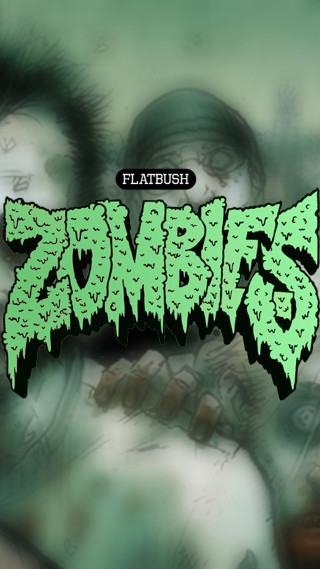 Green zombie font glowing silhouette - clark voorhees free wallpaper for mobile