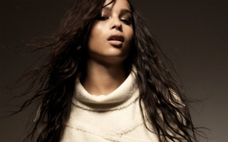 Woman long hair wind eyes 6 - daphne allen free wallpaper