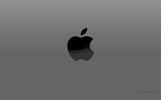 Apple logo gray background shadow 2 - a shadow free wallpaper