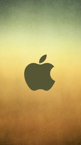 Apple logo wall brown background - free technology wallpaper for mobile