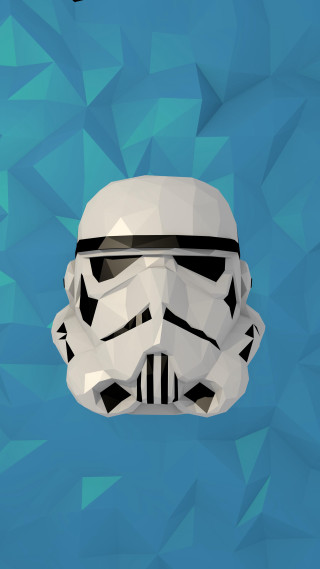 Star wars stormtrooper helmet black - free 3d render wallpaper