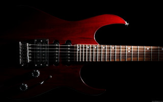 Red guitar black background guitar - eric peterson free wallpaper for desktop