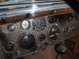 Car dashboard gauges side panel - art deco free wallpaper