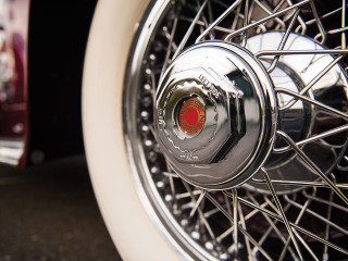Close up car wheel red - an art deco sculpture free wallpaper