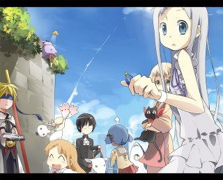 Group people sky background clouds 3 - cloud and a sky background free wallpaper