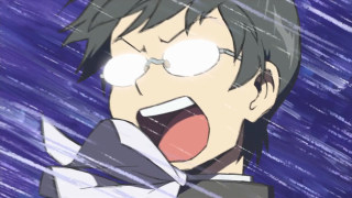 Man bowtie glasses rain mouth - len free wallpaper