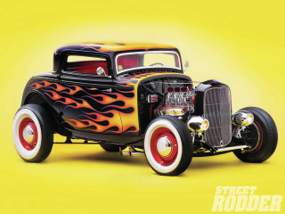 Hot rod flames yellow background - hot free wallpaper for desktop
