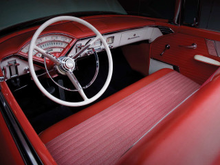 Red white car dashboard steering - interior free wallpaper
