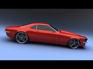 Red car studio blue black - a studio free wallpaper