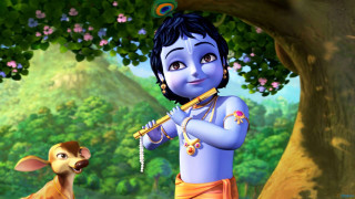 Boy playing flute cow forest - a flute free wallpaper