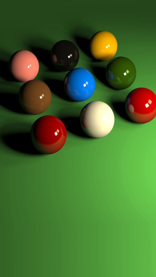 Pool table eight balls cues - the middle free wallpaper for mobile