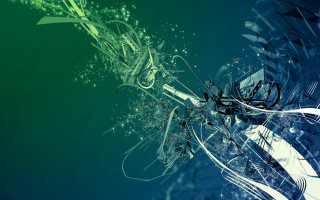 Green blue background lines dots - a pattern of lines and dots free wallpaper