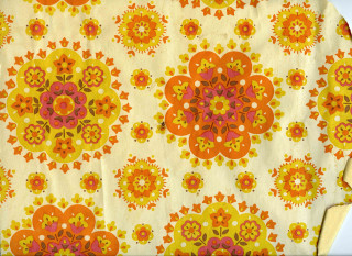 Yellow orange flower cloth white - cloth free wallpaper