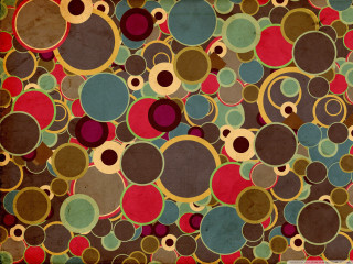 Colorful abstract circles dots brown - a colorful abstract painting free wallpaper