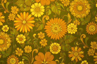 Green yellow floral wallpaper yellow - floral wallpaper free wallpaper