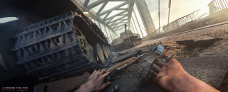 Person holding knife hammer train - fedot sychkov free wallpaper