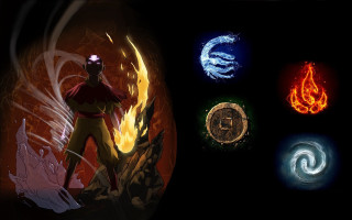 Man fire flames symbols circular - epic scale free wallpaper