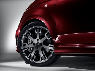 Red car wheel closeup white - a shadow free wallpaper for desktop
