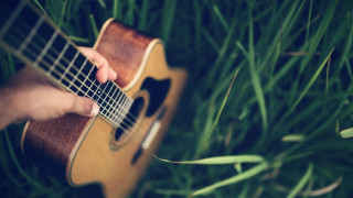 Person playing guitar grass fingers - a person playing free wallpaper