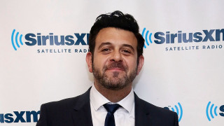 Man suit tie microphone wall - adam saks free wallpaper