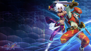 Anime characters blue background wave - neogeo free wallpaper