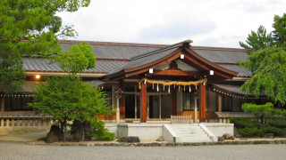 Building trees lights roof windows - sakimichan free wallpaper