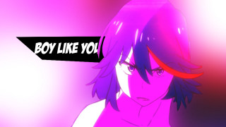 Girl purple hair black arrow - adam manyoki free wallpaper for desktop