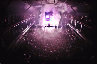 Crowd stage smoke light gathering - complex free wallpaper