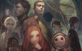 Group people clocktower facepainted sotsart - a face free wallpaper