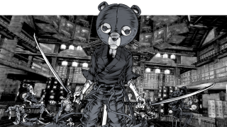 Cartoon bear swords group people - underground free wallpaper