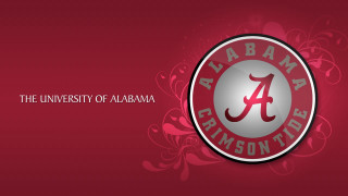 Alabama logo red background floral - the letter free wallpaper