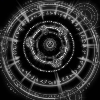 Spiral numbers symbols black white - a computer free wallpaper for tablet