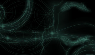 Dark green black design circles - arcane free wallpaper for desktop