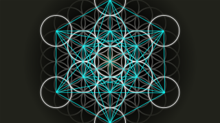 Blue white abstract design black - sacred free wallpaper