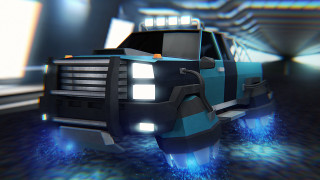 Truck bright light tunnel futuristic - a futuristic environment free wallpaper