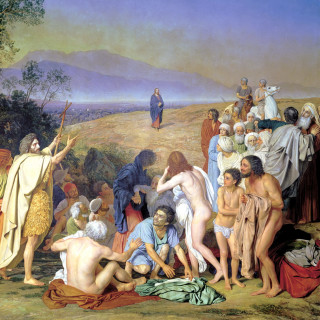 Group people field sword woman - american barbizon school free wallpaper for tablet