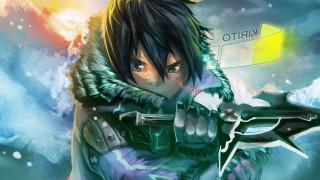 Anime character gun sky yellow - a sky background behind free wallpaper