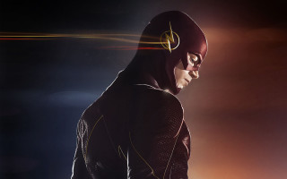 Flash suit man dark hood - his eye free wallpaper