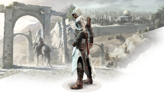 Man white outfit city horse - a white outfit free wallpaper