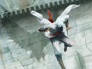 Man white suit flying sword - mars ravelo and greg rutkowski free wallpaper